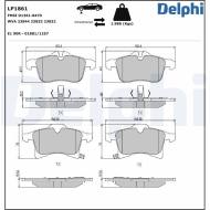 LP1861 DELPHI - LP1861 - KLOCKI HAM./PRZ/ OPEL ASTRA 04-
